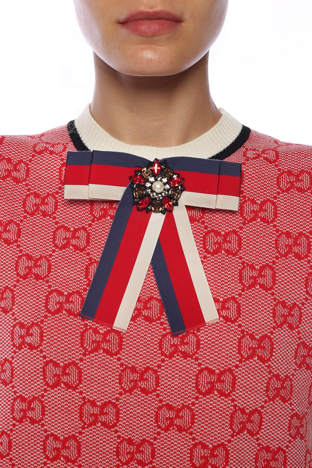 Multicolour Brooch with Sylvie Web motif Gucci - Vitkac Canada